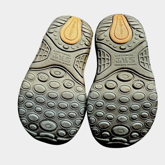 Stride Rite Harper Leather Boys Fisherman Sandal Brown Size 4XW Closed Toe - Picture 13 of 14